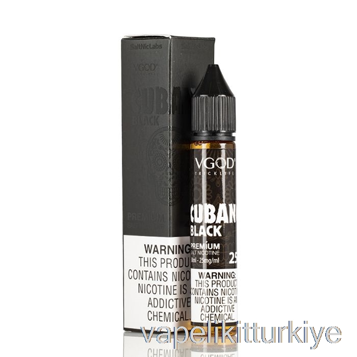 Vape Türkiye Cubano Black - Vgod Saltnic - 30ml 25mg